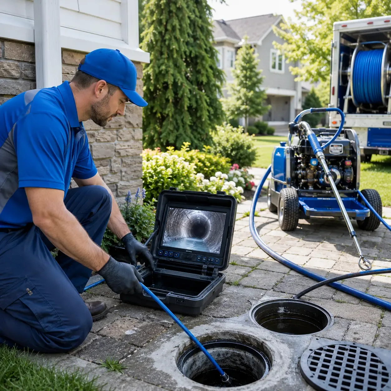 Outdoor drain cleaning professionals serving Tony, WI